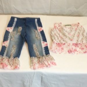 Little mass two-piece outfit pants and shirt